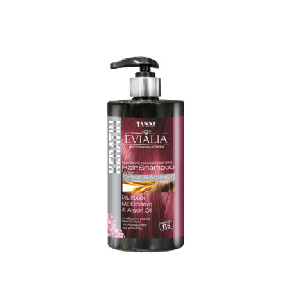 Evialia Σαμπουάν με Κερατίνη & Λάδι Αργκάν - 500ml
