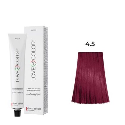 Love Me Color Bαφή μαλλιών 4.5 Καστανό μαονί - 100ml + Δώρο οξυζενέ 150ml