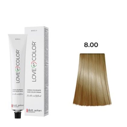 Love Me Color Bαφή μαλλιών 8.00 Ξανθό ανοιχτό ενισχυμένο - 100ml + Δώρο οξυζενέ 150ml