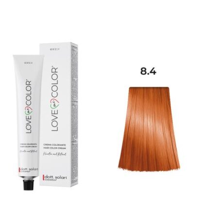 Love Me Color Bαφή μαλλιών 8.4 Ξανθό ανοιχτό χάλκινο- 100ml + Δώρο οξυζενέ 150ml