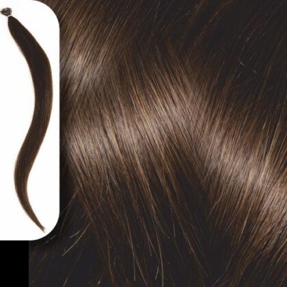 Extensions Κερατίνης Σετ 10 Τούφες Φυσική Τρίχα Νο 3.0 Καστανό Σκούρο - 50cm