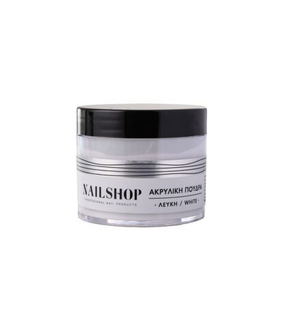 Ακρυλική Σκόνη Λευκή Nailshop 45gr