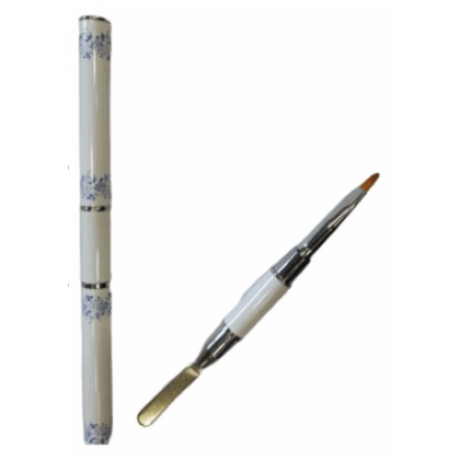 Πινέλο Διπλής όψης για Acrygel με Σπάτουλα