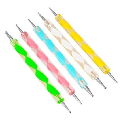 Εργαλεία για Σχέδια Νυχιών Σετ 5 τεμ. Dotting Nail Tool