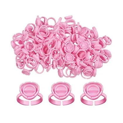 Δαχτυλίδι/ θήκη για κόλλα βλεφαρίδων 100τμχ