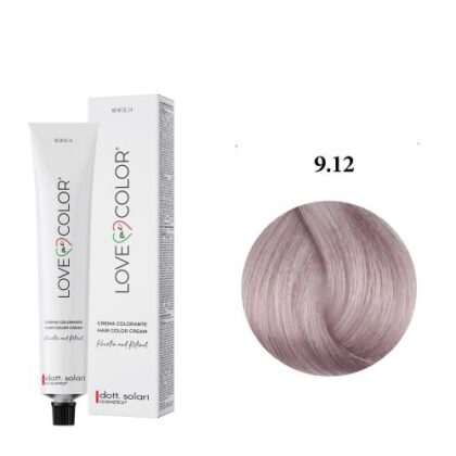 Love Me Color Βαφή μαλλιών 9.12 Πολύ Ανοιχτό Ξανθό Σαντρέ Ιριζέ - 100ml + Δώρο Οξυζενέ - 150ml