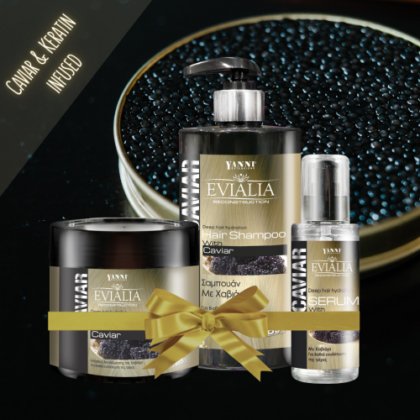 Σετ Αναδόμησης Μαλλιών με Χαβιάρι (Θρέψη & Όγκος)
