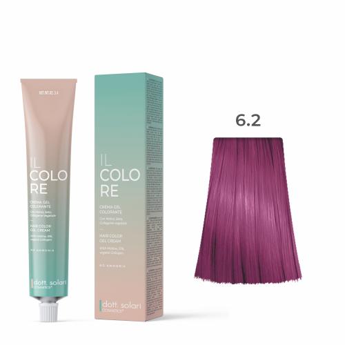 Il Colore Βαφή Μαλλιών Gel Xωρίς Αμμωνία No 6.2 Ξανθό Σκούρο Βιολέ – 100ml