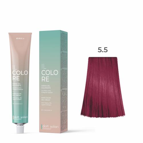 Il Colore Βαφή Μαλλιών Gel Xωρίς Αμμωνία No 5.5 Καστανό Ανοιχτό Μαονι – 100ml